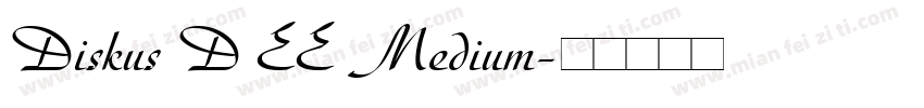 Diskus D EE Medium字体转换